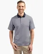 Virtue Recycled Micro Stripe Featherlight Pique Men's Polo — view 7