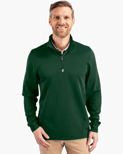 Traverse Recycled Smooth Stretch Men's Quarter Zip Pullover — view 5