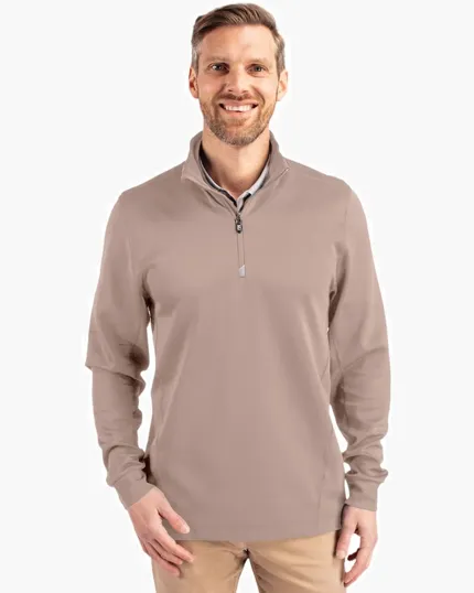 Traverse Recycled Smooth Stretch Men's Quarter Zip Pullover — view 35