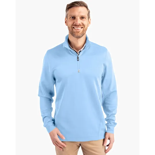 Traverse Recycled Smooth Stretch Men's Quarter Zip Pullover — view 39