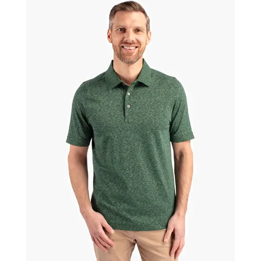 Advantage Cotton-Blend Pique Space-Dye Polo — view 3