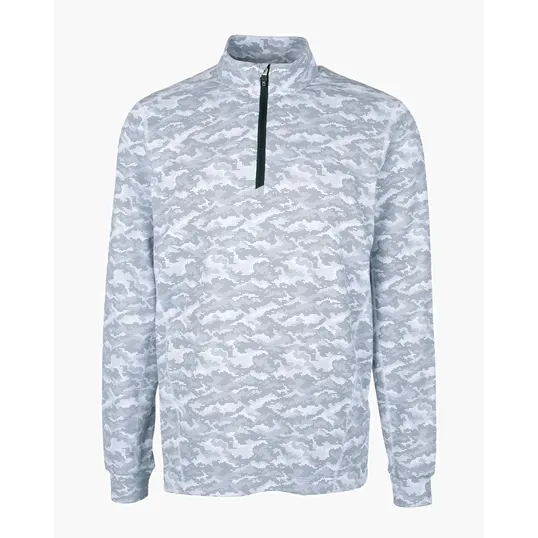 Traverse Recycled Smooth Stretch Men's Camo Quarter Zip Pullover — view 5