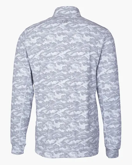 Traverse Recycled Smooth Stretch Men's Camo Quarter Zip Pullover — view 9