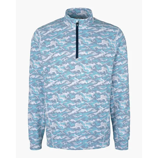 Traverse Recycled Smooth Stretch Men's Camo Quarter Zip Pullover — view 6
