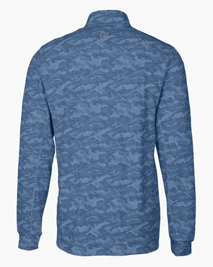 Traverse Recycled Smooth Stretch Men's Camo Quarter Zip Pullover — view 12