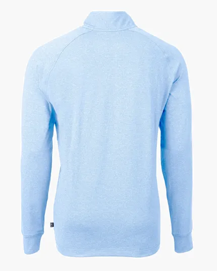 Adapt Recycled Soft Knit Stretch Men's Heathered Quarter Zip Pullover — view 19