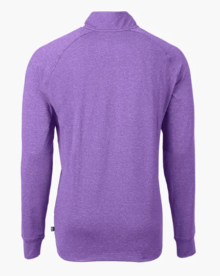 Adapt Recycled Soft Knit Stretch Men's Heathered Quarter Zip Pullover — view 22