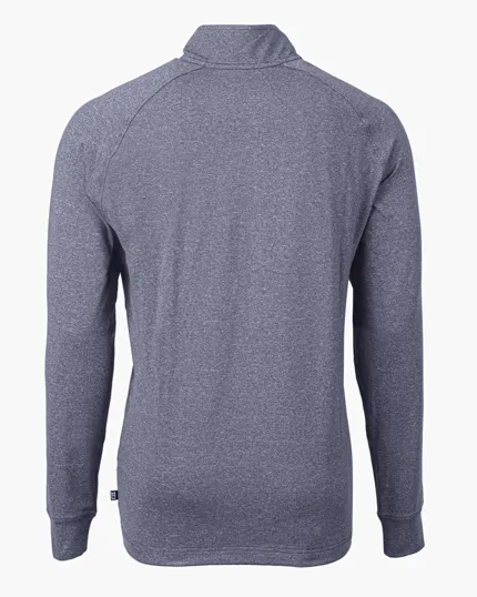 Adapt Recycled Soft Knit Stretch Men's Heathered Quarter Zip Pullover — view 25
