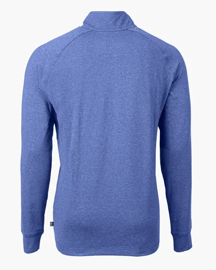 Adapt Recycled Soft Knit Stretch Men's Heathered Quarter Zip Pullover — view 27