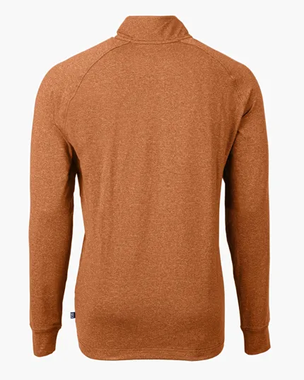 Adapt Recycled Soft Knit Stretch Men's Heathered Quarter Zip Pullover — view 32