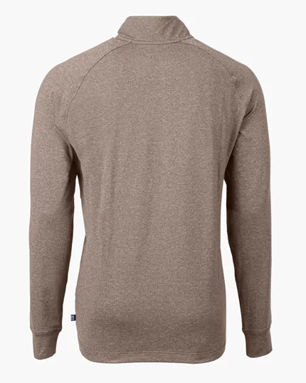 Adapt Recycled Soft Knit Stretch Men's Heathered Quarter Zip Pullover — view 33