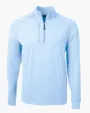 Adapt Recycled Soft Knit Stretch Men's Heathered Quarter Zip Pullover — view 10