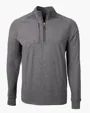 Adapt Recycled Soft Knit Stretch Men's Heathered Quarter Zip Pullover — view 11