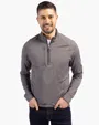 Adapt Recycled Soft Knit Stretch Men's Heathered Quarter Zip Pullover — view 2