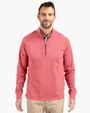Adapt Recycled Soft Knit Stretch Men's Heathered Quarter Zip Pullover — view 5