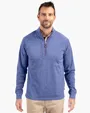 Adapt Recycled Soft Knit Stretch Men's Heathered Quarter Zip Pullover — view 9