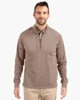 Adapt Recycled Soft Knit Stretch Men's Heathered Quarter Zip Pullover — view 28