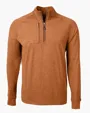 Adapt Recycled Soft Knit Stretch Men's Heathered Quarter Zip Pullover — view 30