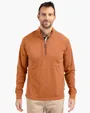 Adapt Recycled Soft Knit Stretch Men's Heathered Quarter Zip Pullover — view 29