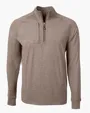 Adapt Recycled Soft Knit Stretch Men's Heathered Quarter Zip Pullover — view 31
