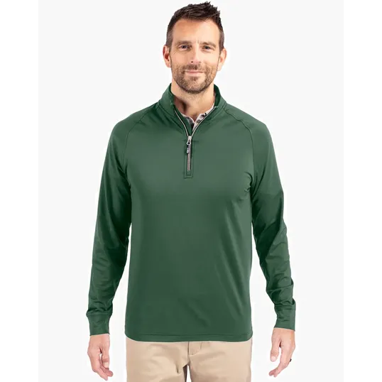 Adapt Recycled Soft Knit Stretch Men's Quarter Zip Pullover — view 6