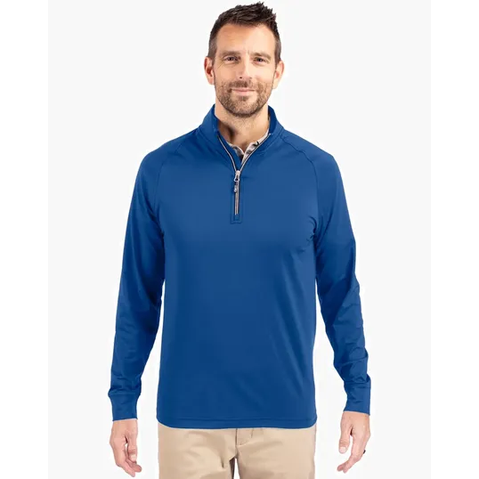 Adapt Recycled Soft Knit Stretch Men's Quarter Zip Pullover — view 11