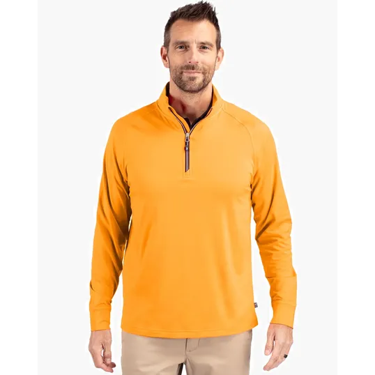 Adapt Recycled Soft Knit Stretch Men's Quarter Zip Pullover — view 12