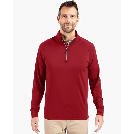 Adapt Recycled Soft Knit Stretch Men's Quarter Zip Pullover — view 13