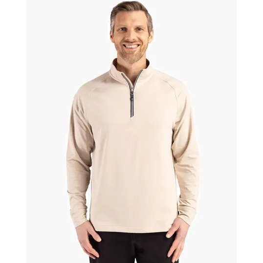 Adapt Recycled Soft Knit Stretch Men's Quarter Zip Pullover — view 48
