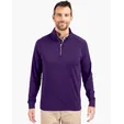 Adapt Recycled Soft Knit Stretch Men's Quarter Zip Pullover — view 5