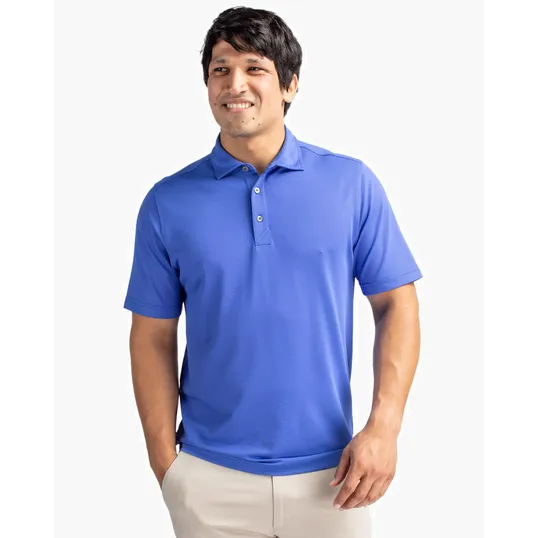 Virtue Recycled Featherlight Pique Men's Polo — view 4