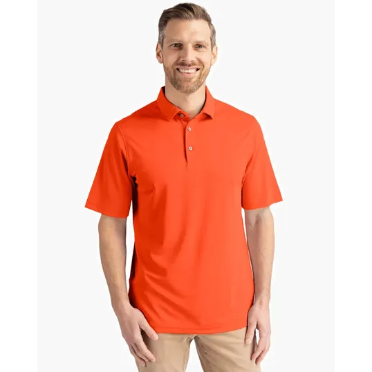 Virtue Recycled Featherlight Pique Men's Polo — view 6