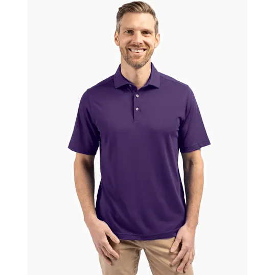 Virtue Recycled Featherlight Pique Men's Polo — view 7