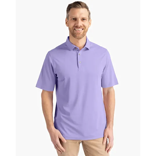 Virtue Recycled Featherlight Pique Men's Polo — view 9