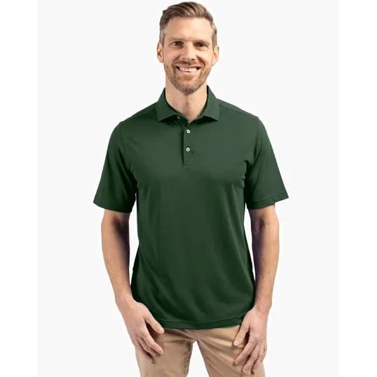 Virtue Recycled Featherlight Pique Men's Polo — view 10