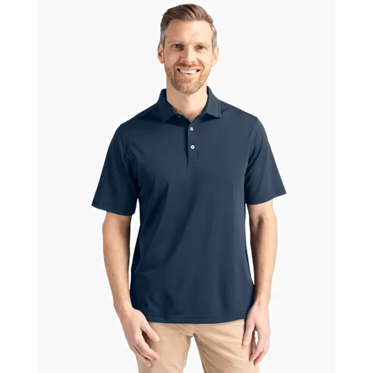 Virtue Recycled Featherlight Pique Men's Polo — view 11