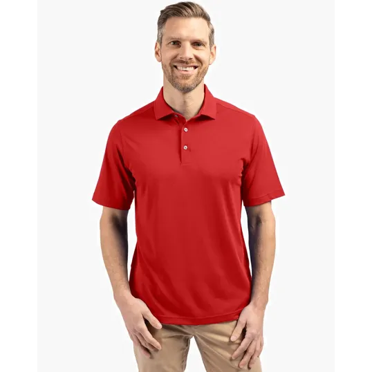 Virtue Recycled Featherlight Pique Men's Polo — view 12