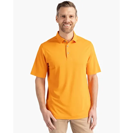 Virtue Recycled Featherlight Pique Men's Polo — view 14