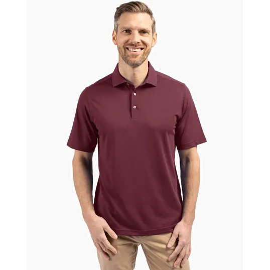 Virtue Recycled Featherlight Pique Men's Polo — view 19