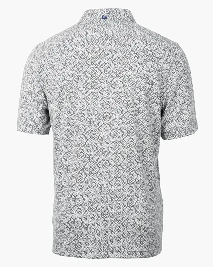 Virtue Recycled Botanical Print Featherlight Pique Men's Polo — view 31
