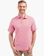 Virtue Recycled Botanical Print Featherlight Pique Men's Polo — view 6