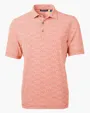 Virtue Recycled Botanical Print Featherlight Pique Men's Polo — view 16