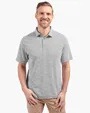 Virtue Recycled Botanical Print Featherlight Pique Men's Polo — view 28