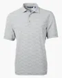 Virtue Recycled Botanical Print Featherlight Pique Men's Polo — view 29