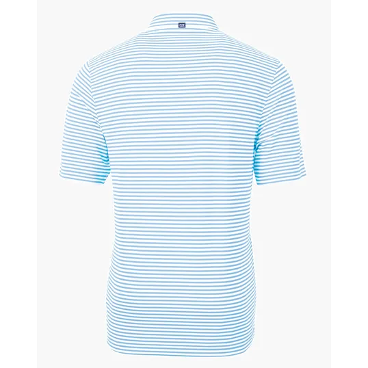 Virtue Recycled Stripe Featherlight Pique Men's Polo — view 39