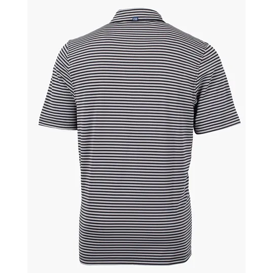 Virtue Recycled Stripe Featherlight Pique Men's Polo — view 40