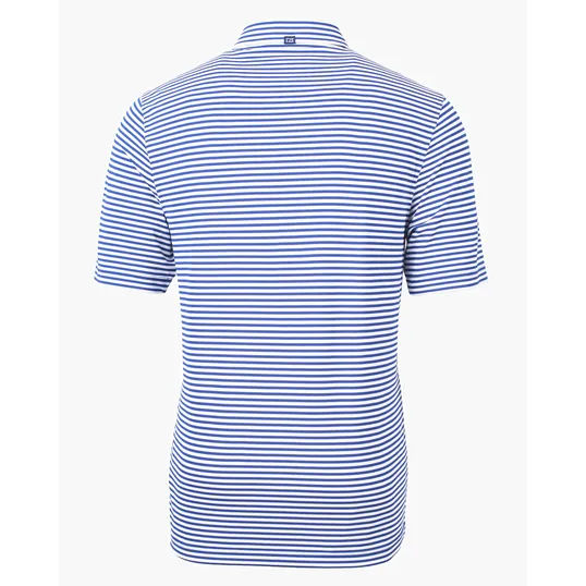Virtue Recycled Stripe Featherlight Pique Men's Polo — view 42