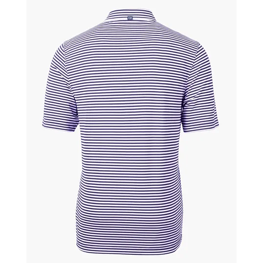 Virtue Recycled Stripe Featherlight Pique Men's Polo — view 43