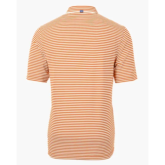 Virtue Recycled Stripe Featherlight Pique Men's Polo — view 44