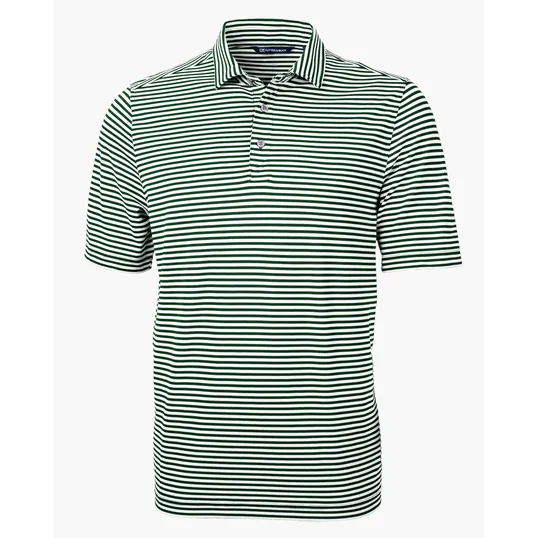 Virtue Recycled Stripe Featherlight Pique Men's Polo — view 26